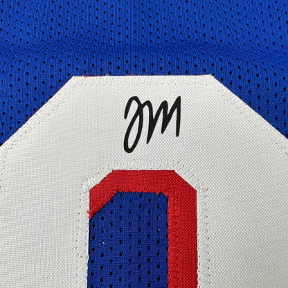 Facsimile Autographed Tyrese Maxey Philadelphia Blue Reprint Laser Auto Basketball Jersey Size Men's XL