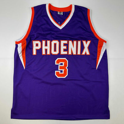 Facsimile Autographed Chris Paul Phoenix Purple Reprint Laser Auto Basketball Jersey Size Men's XL