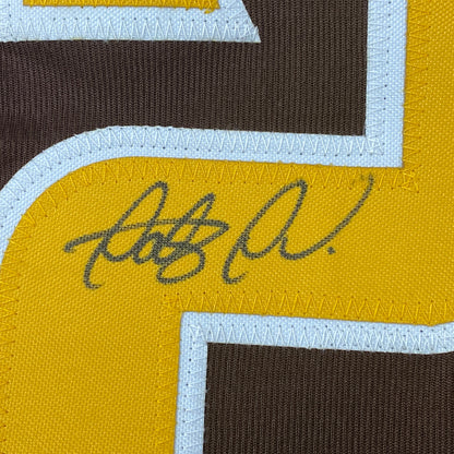 Autographed/Signed Fernando Tatis Jr. Slam Diego San Brown Baseball Jersey JSA COA