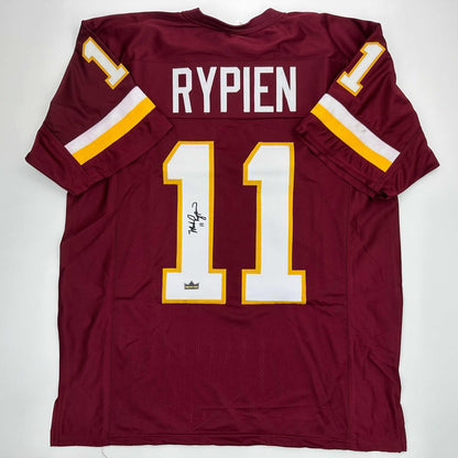 Facsimile Autographed Mark Rypien Washington Red Reprint Laser Auto Football Jersey Size Men's XL
