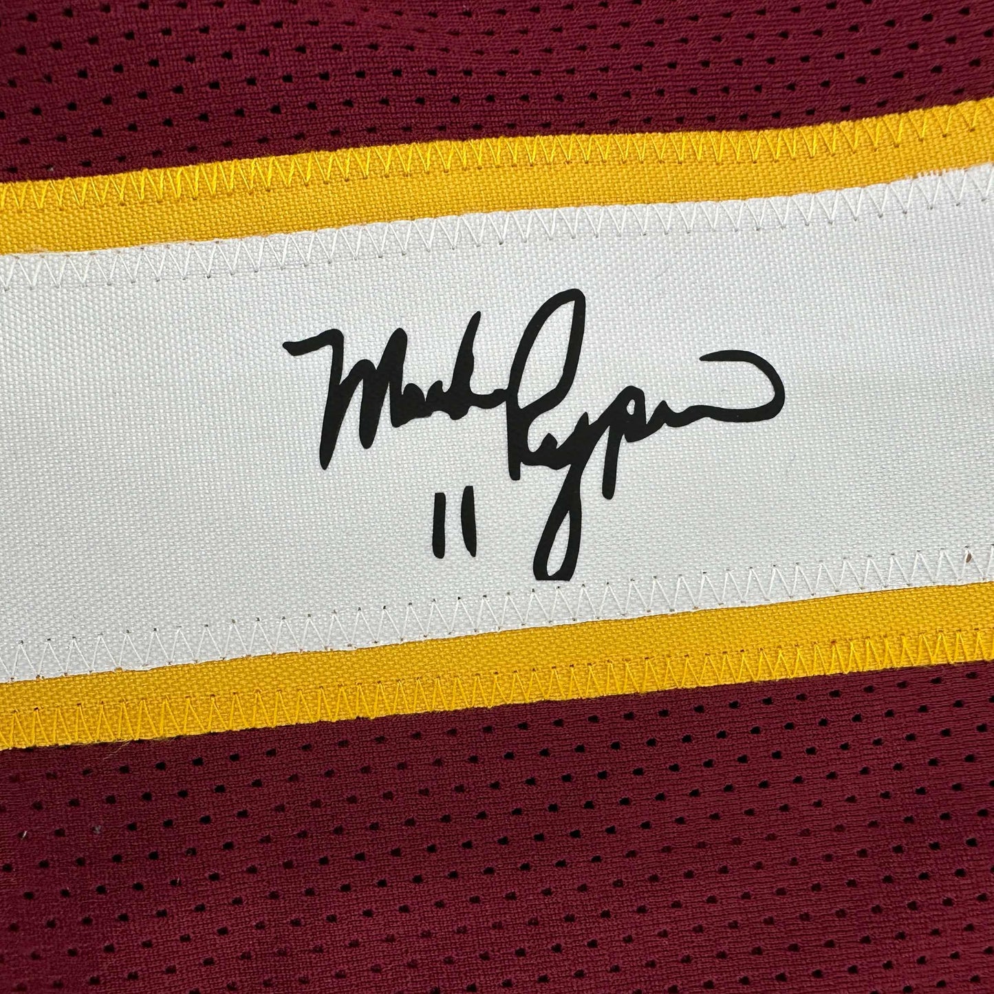 Facsimile Autographed Mark Rypien Washington Red Reprint Laser Auto Football Jersey Size Men's XL