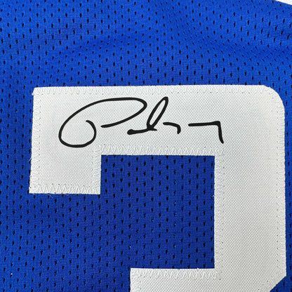 Facsimile Autographed Paul George Los Angeles LA Blue Reprint Laser Auto Basketball Jersey Size Men's XL