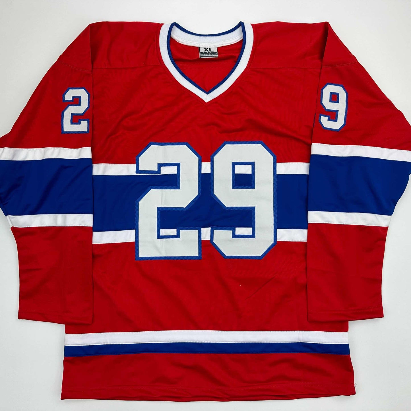 Facsimile Autographed Ken Dryden Montreal Red Reprint Laser Auto Hockey Jersey Size Men's XL