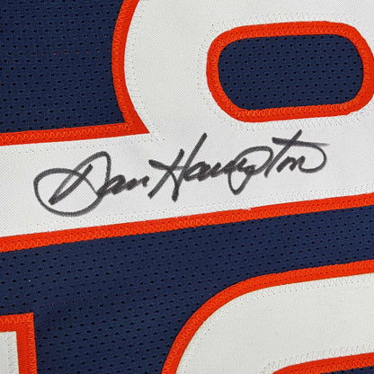Autographed/Signed Dan Hampton Chicago Blue Football Jersey Beckett BAS COA