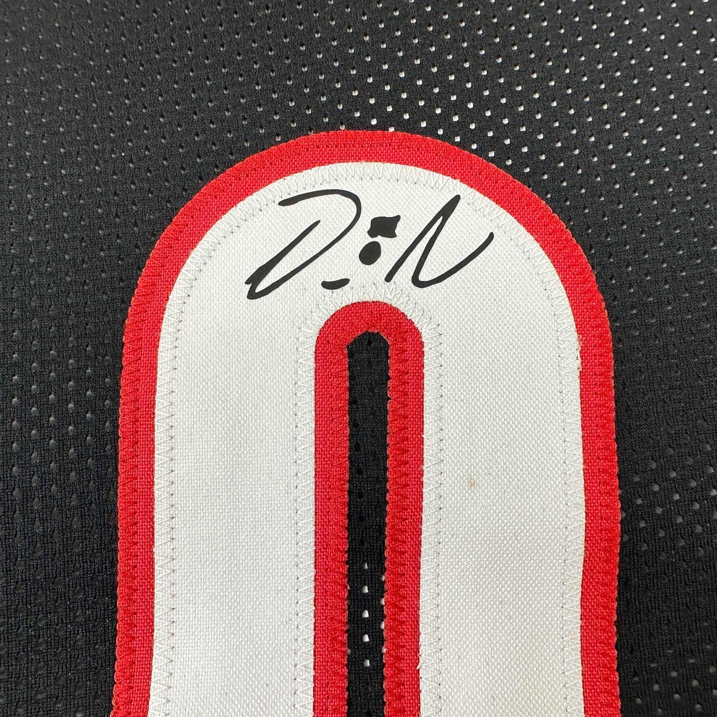 Facsimile Autographed Damian Lillard Portland Black Reprint Laser Auto Basketball Jersey Size Men's XL
