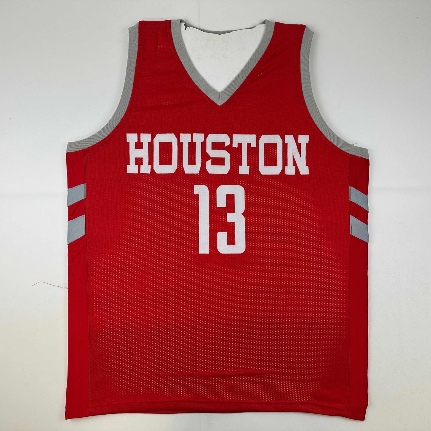 Facsimile Autographed James Harden Houston Red Reprint Laser Auto Basketball Jersey Size Men's XL