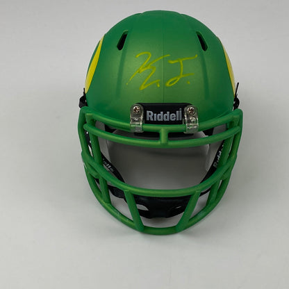 Autographed/Signed Kayvon Thibodeaux Oregon Ducks Football Mini Helmet Beckett BAS COA