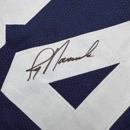 Autographed/Signed Jay Novacek Dallas Thanksgiving Day Football Jersey Beckett BAS COA