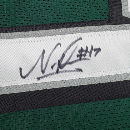 Autographed/Signed Nakobe Dean Philadelphia Green Football Jersey JSA COA