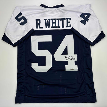 Facsimile Autographed Randy White Dallas Thanksgiving Day Reprint Laser Auto Football Jersey Size Men's XL