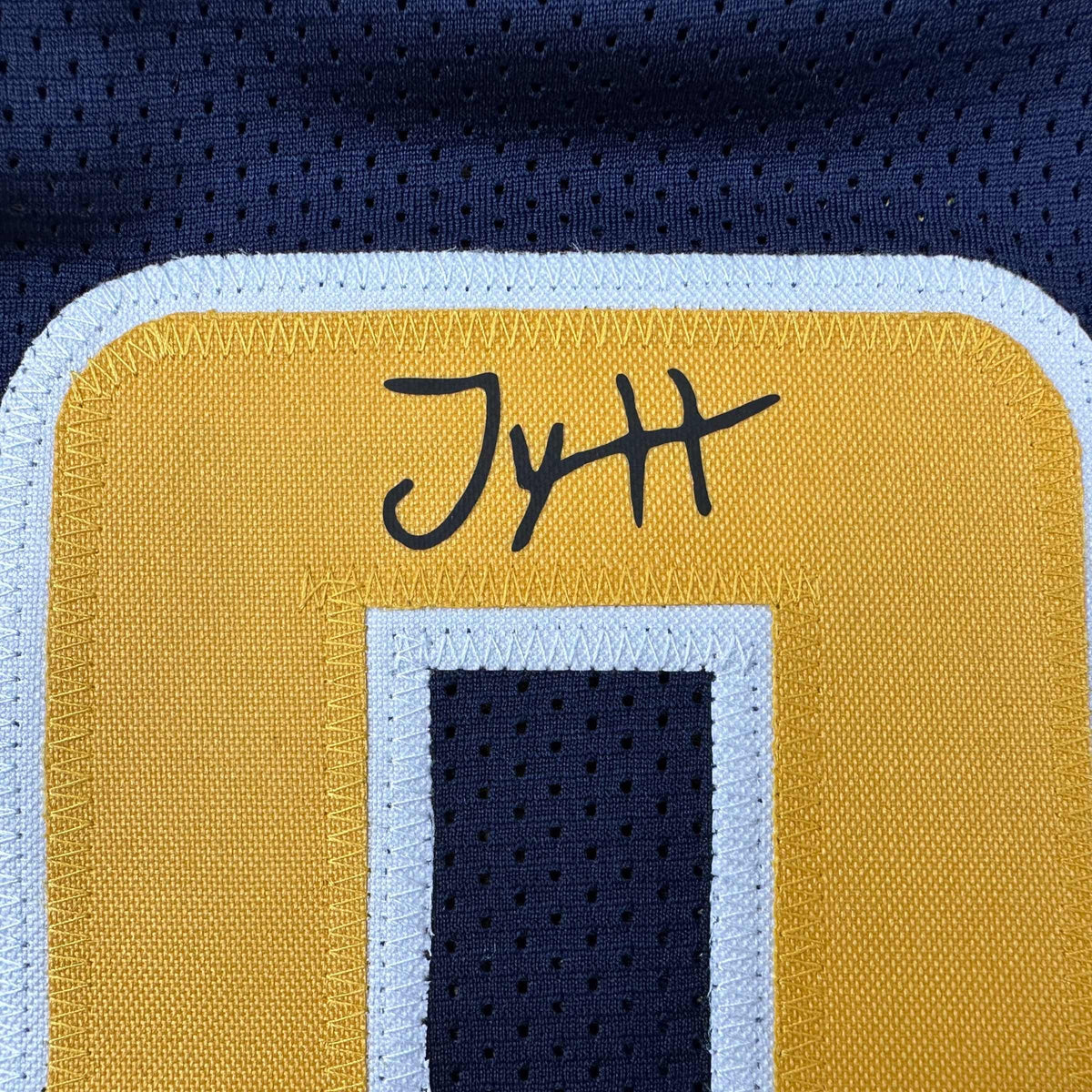 Facsimile Autographed Tyrese Haliburton Indiana Blue Reprint Laser Auto Basketball Jersey Size Men's XL