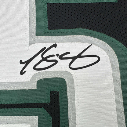 Framed Facsimile Autographed LeSean McCoy 35x39 Philadelphia Black Reprint Laser Auto Football Jersey