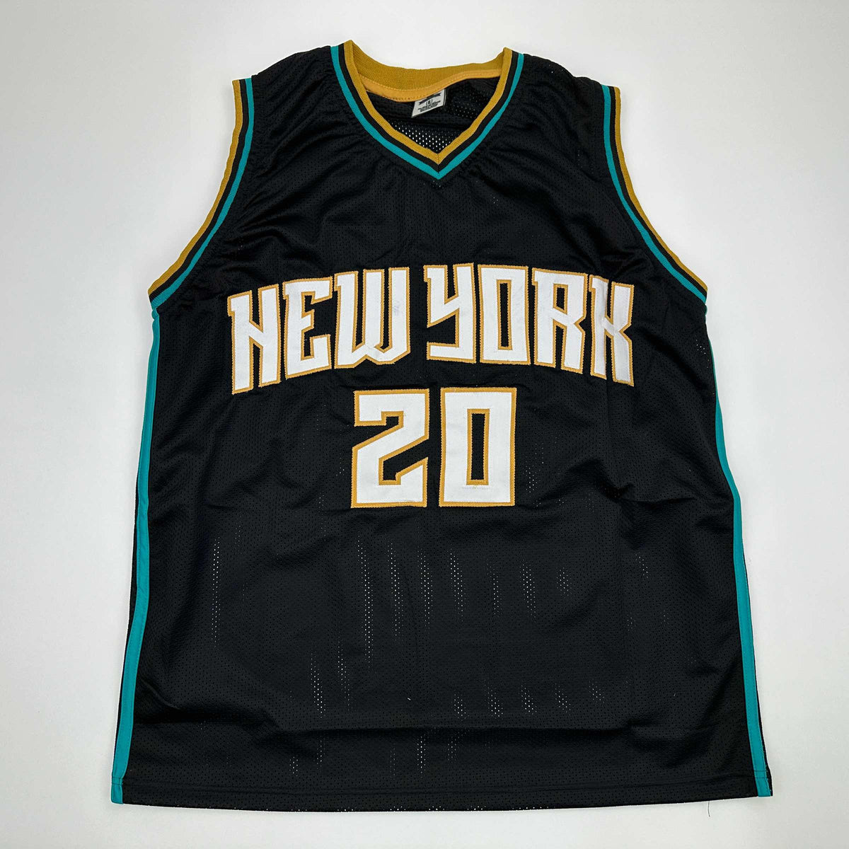 Facsimile Autographed Sabrina Ionescu New York Black Reprint Laser Auto Basketball Jersey Size Men's XL