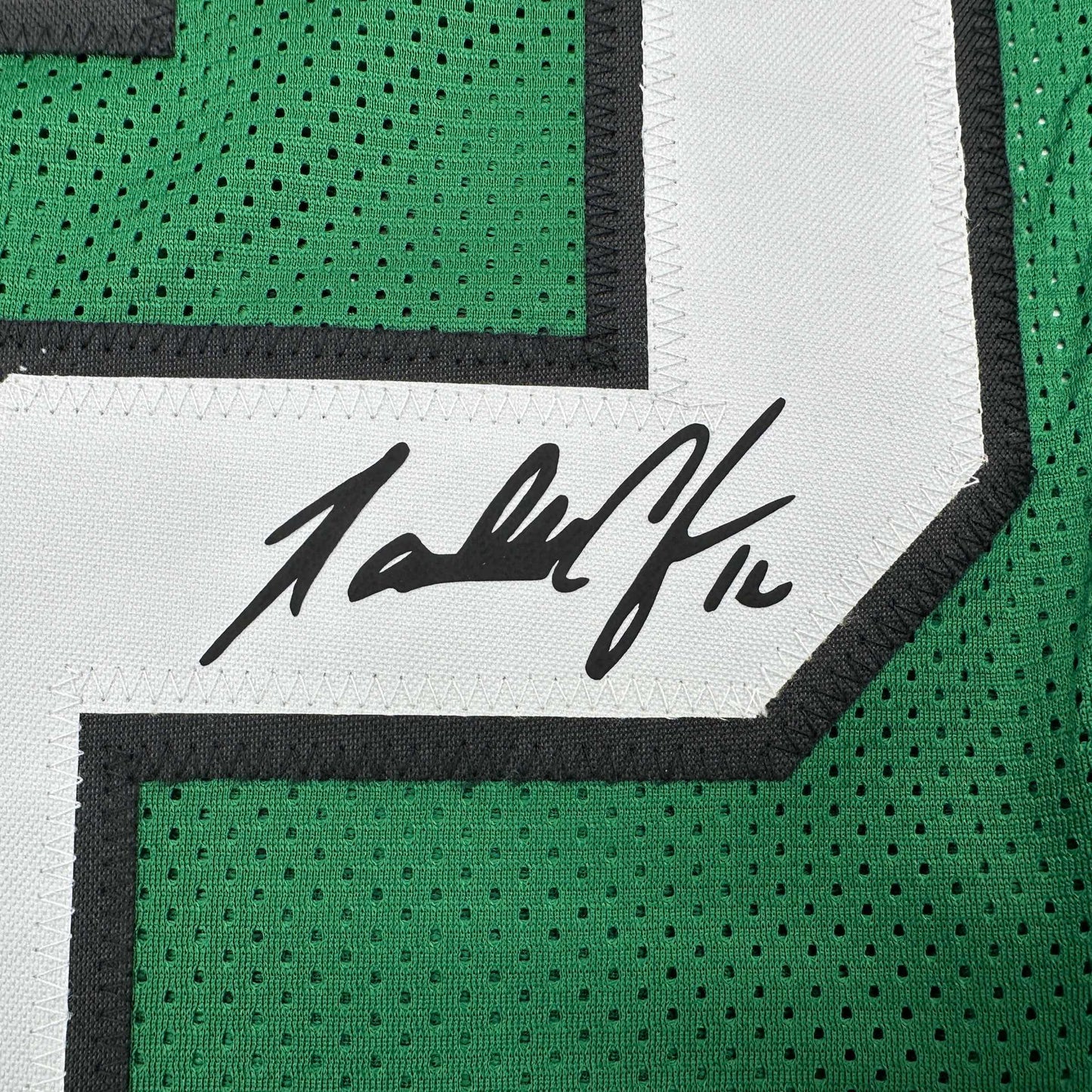 Facsimile Autographed Randall Cunningham Philadelphia Kelly Green Reprint Laser Auto Football Jersey Size Men's XL