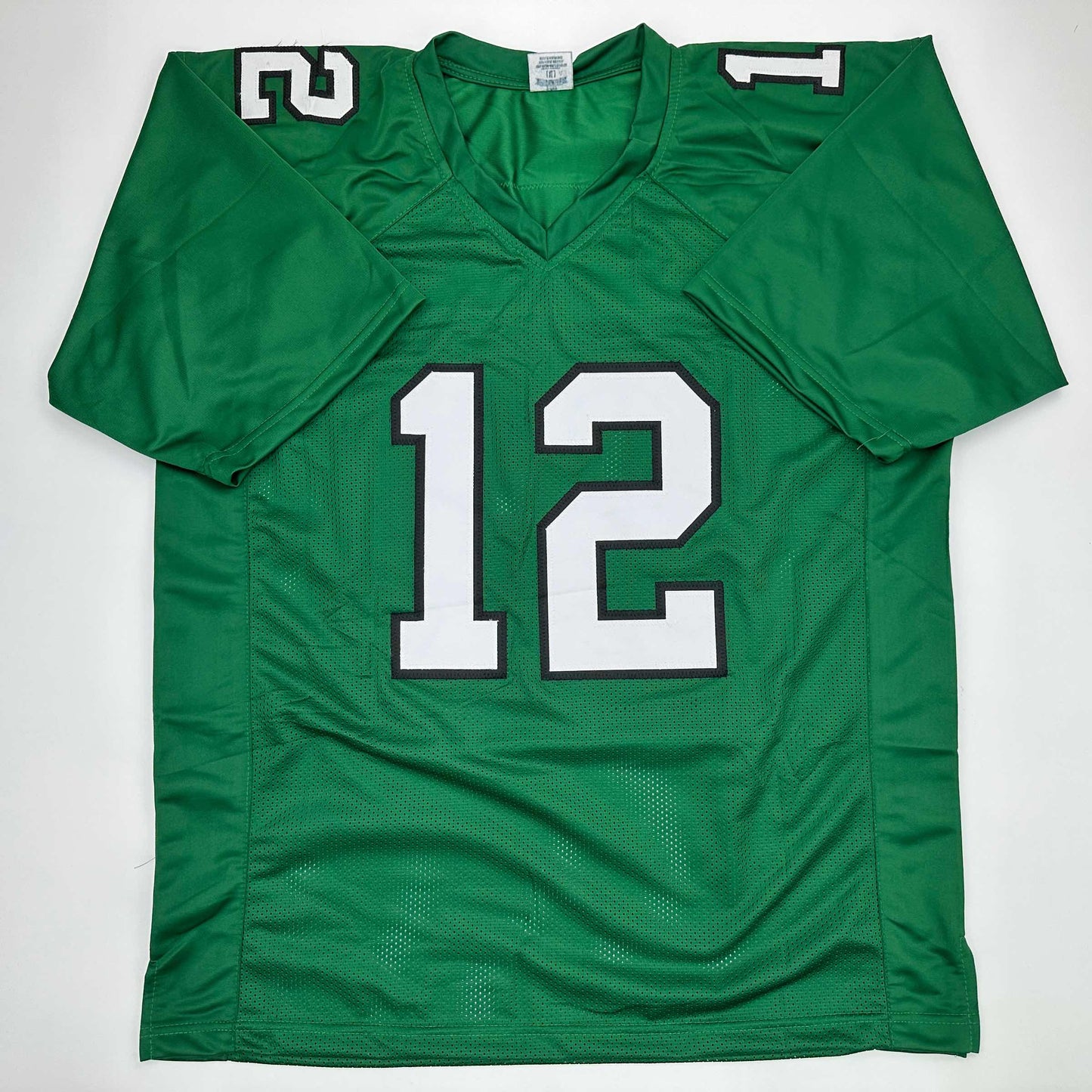 Facsimile Autographed Randall Cunningham Philadelphia Kelly Green Reprint Laser Auto Football Jersey Size Men's XL