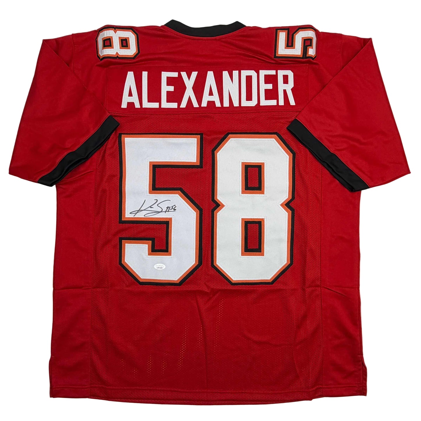 Autographed/Signed Kwon Alexander Tampa Bay Red Football Jersey JSA COA