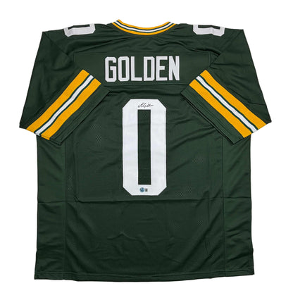 Autographed/Signed Matthew Golden Green Bay Green Football Jersey Beckett BAS COA