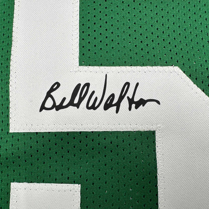 Facsimile Autographed Bill Walton Boston Green Reprint Laser Auto Basketball Jersey Size Men's XL