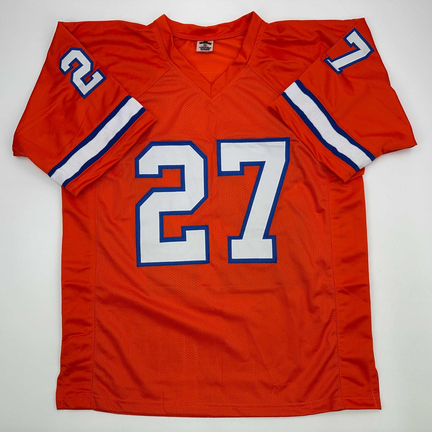 Facsimile Autographed Steve Atwater Denver Orange Reprint Laser Auto Football Jersey Size Men's XL