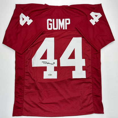 Facsimile Autographed Tom Hanks Forrest Gump Movie Alabama Red Reprint Laser Auto College Football Jersey Size Men's XL