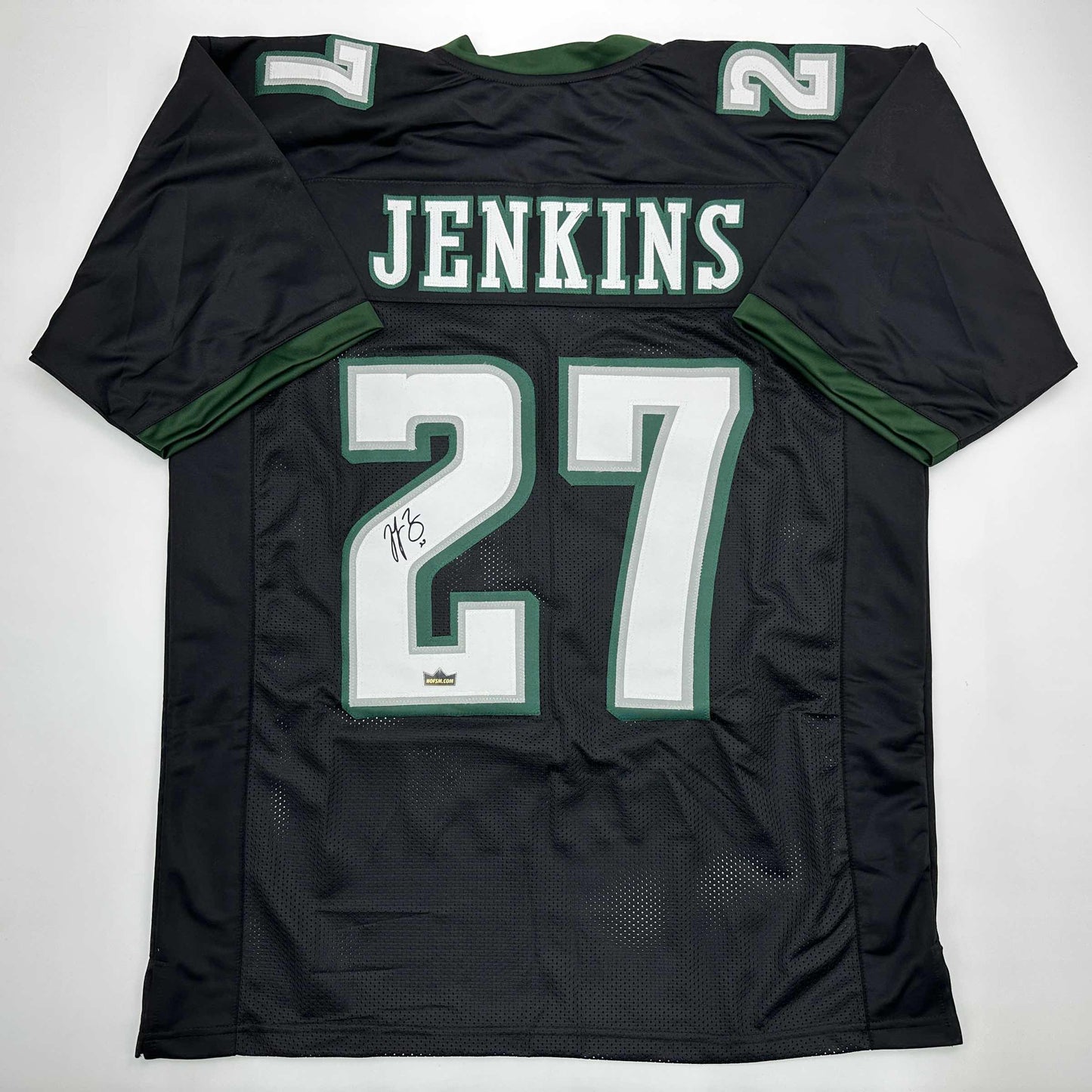 Facsimile Autographed Malcolm Jenkins Philadelphia Black Reprint Laser Auto Football Jersey Size Men's XL
