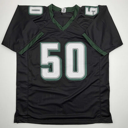 Autographed/Signed Jaelan Phillips Philadelphia Black Football Jersey PSA/DNA COA