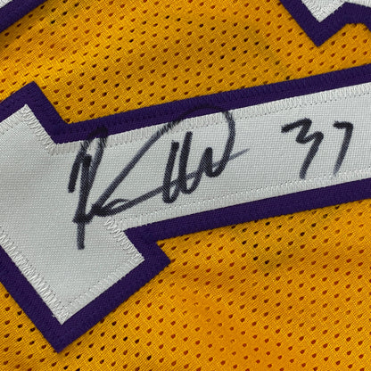 Autographed/Signed Ron Artest Los Angeles LA Yellow Basketball Jersey PSA/DNA COA