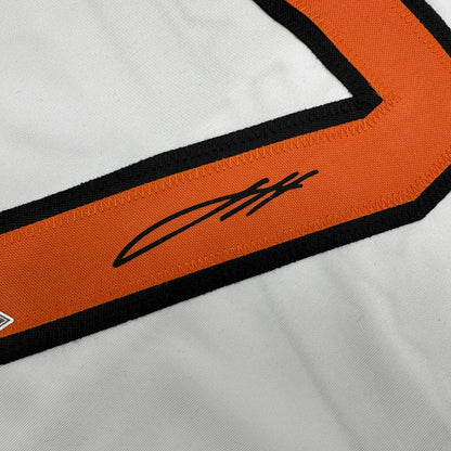 Facsimile Autographed Jackson Holliday Baltimore White Reprint Laser Auto Baseball Jersey Size Men's XL
