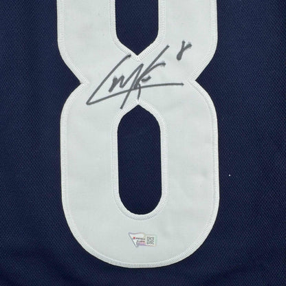 Autographed/Signed Cale Makar Colorado Avs Avalanche Blue Authentic Hockey Jersey Fanatics COA