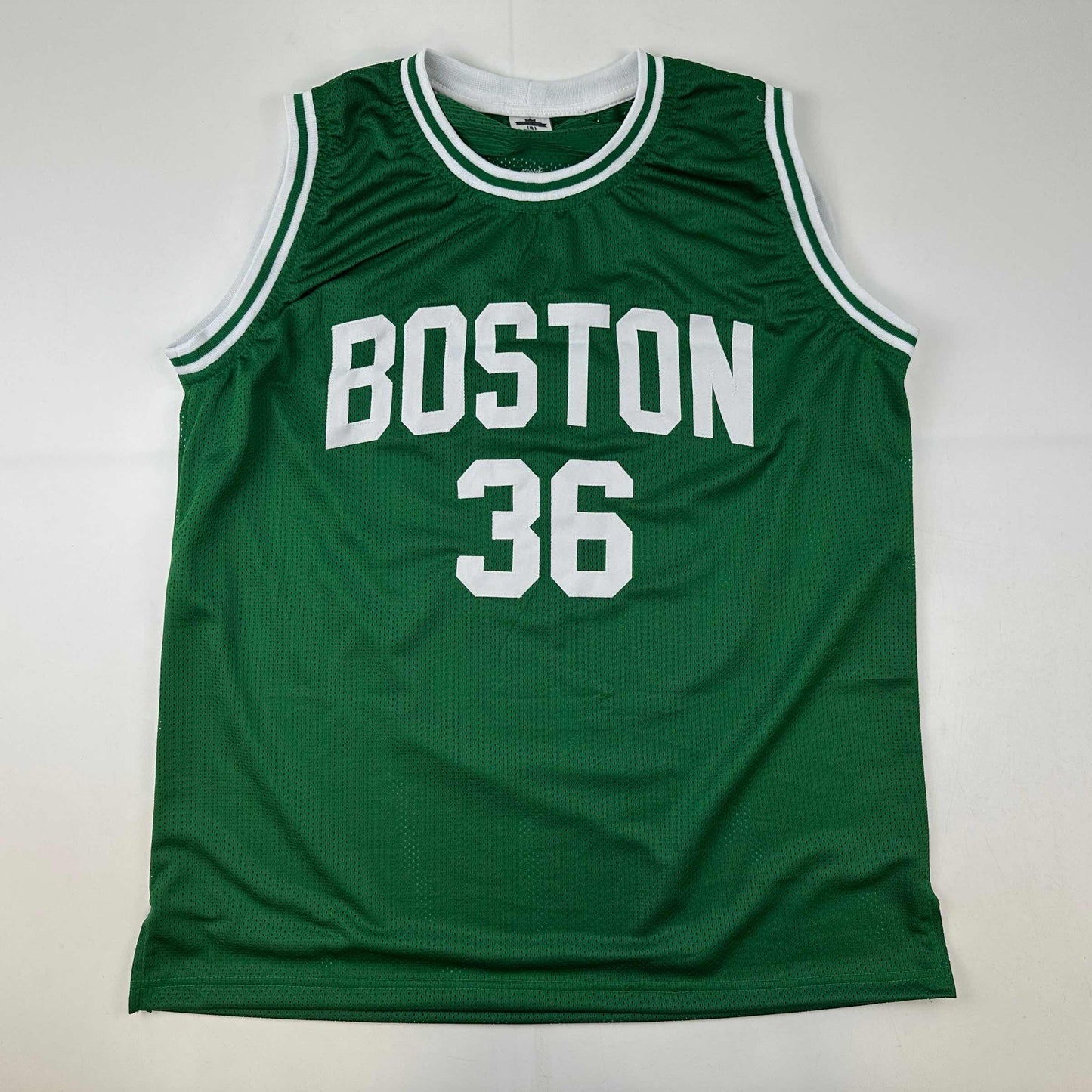 Facsimile Autographed Marcus Smart Boston Green Reprint Laser Auto Basketball Jersey Size Men's XL