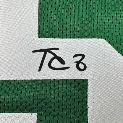 Facsimile Autographed Kevin Garnett Boston Green Reprint Laser Auto Basketball Jersey Size Men's XL