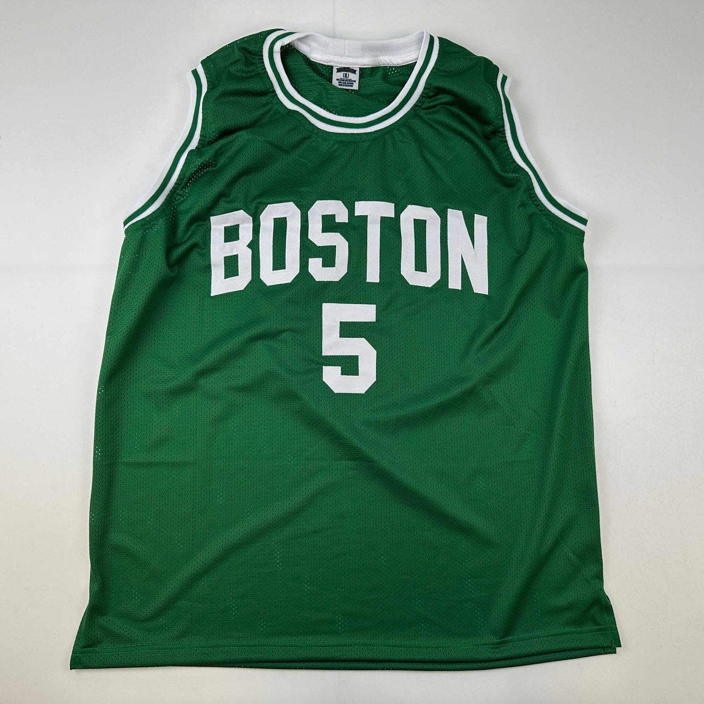 Facsimile Autographed Kevin Garnett Boston Green Reprint Laser Auto Basketball Jersey Size Men's XL