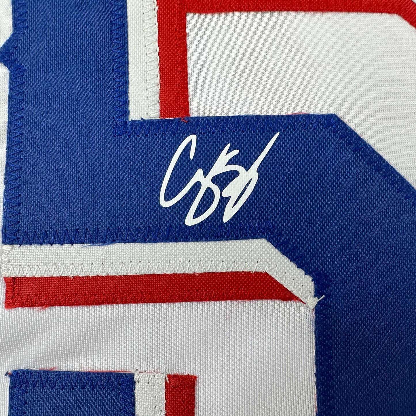 Facsimile Autographed Corey Seager Texas White Reprint Laser Auto Baseball Jersey Size Men's XL