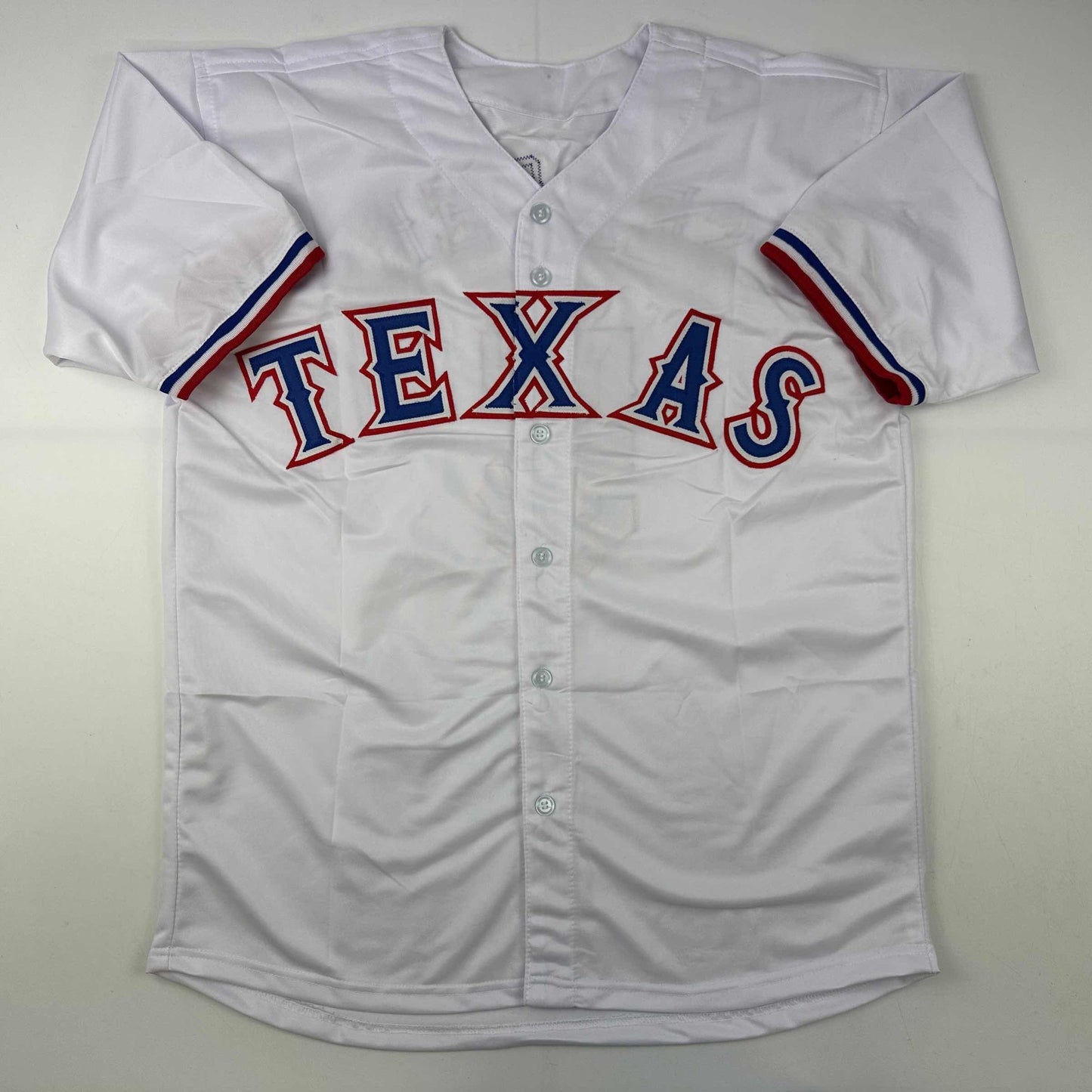 Facsimile Autographed Corey Seager Texas White Reprint Laser Auto Baseball Jersey Size Men's XL