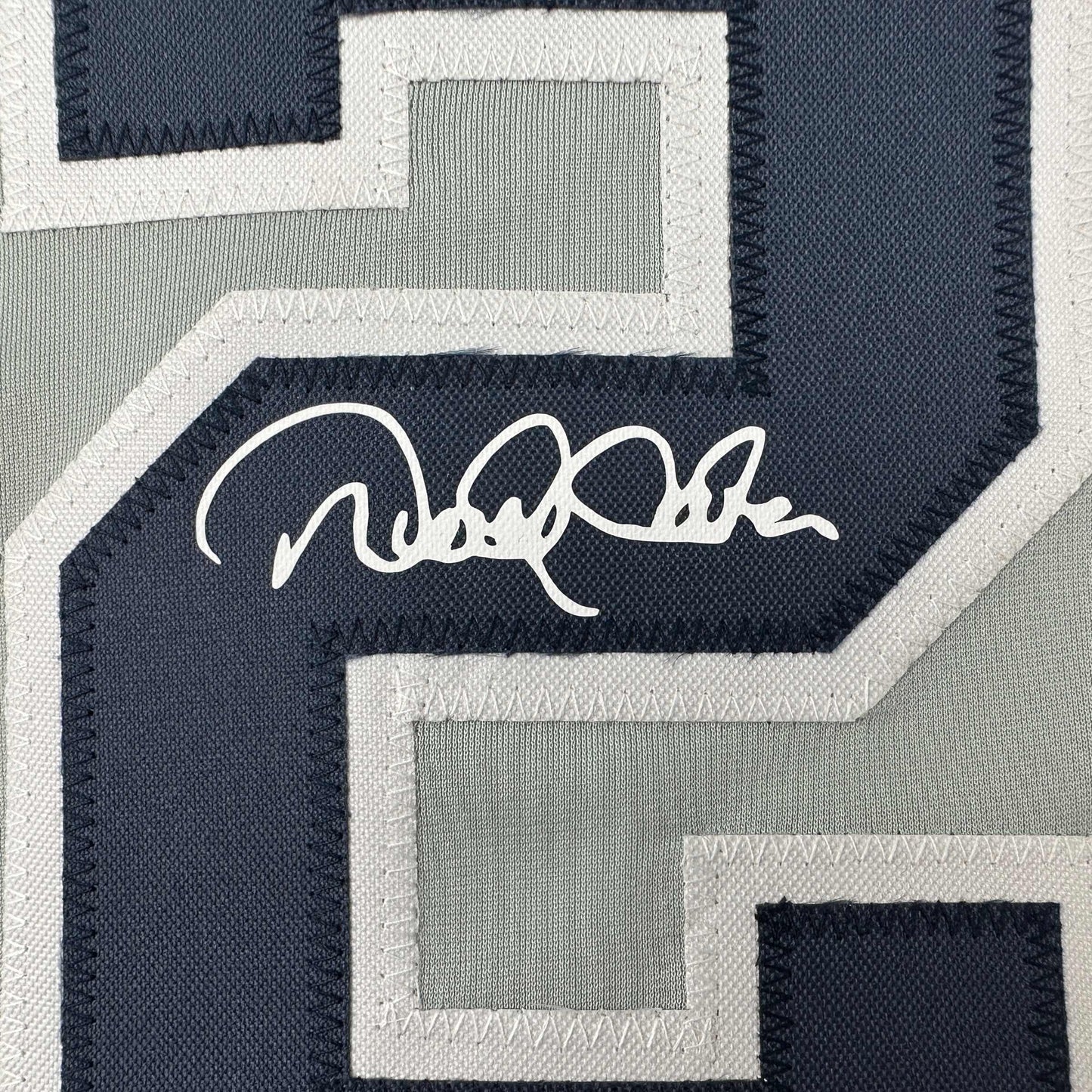 Facsimile Autographed Derek Jeter New York Grey Reprint Laser Auto Baseball Jersey Size Men's XL