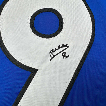 Framed Facsimile Autographed Phil Dunster Jamie Tartt 35x39 AFC Richmond Ted Lasso Blue Reprint Laser Auto Soccer Jersey