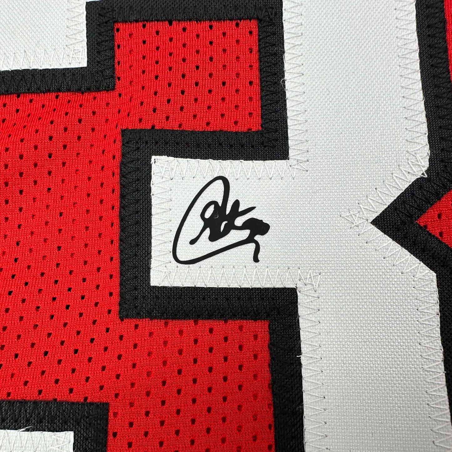 Facsimile Autographed Stephen Steph Curry Davidson Red Reprint Laser Auto College Basketball Jersey Size Men's XL
