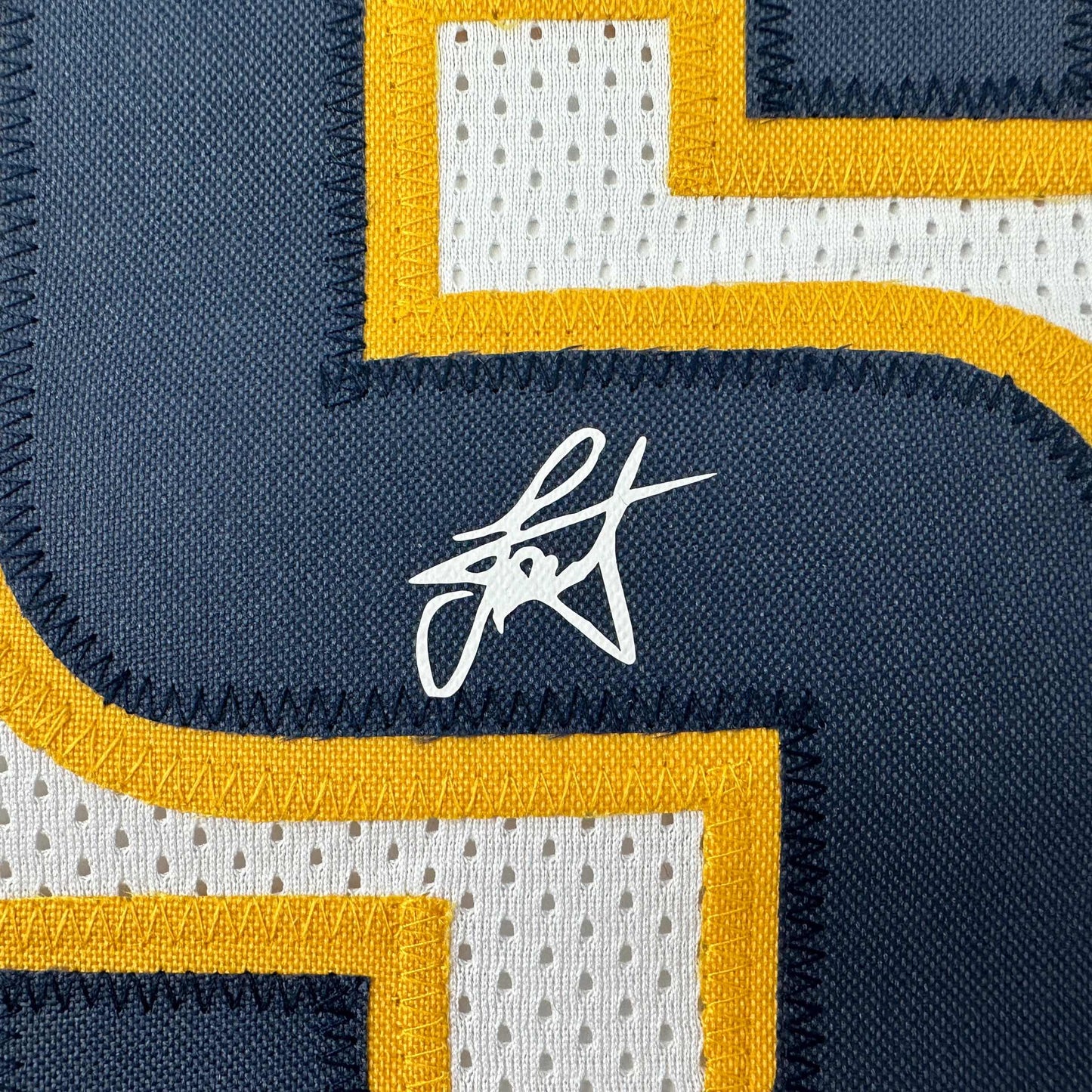 Facsimile Autographed Nikola Jokic Denver White Reprint Laser Auto Basketball Jersey Size Men's XL
