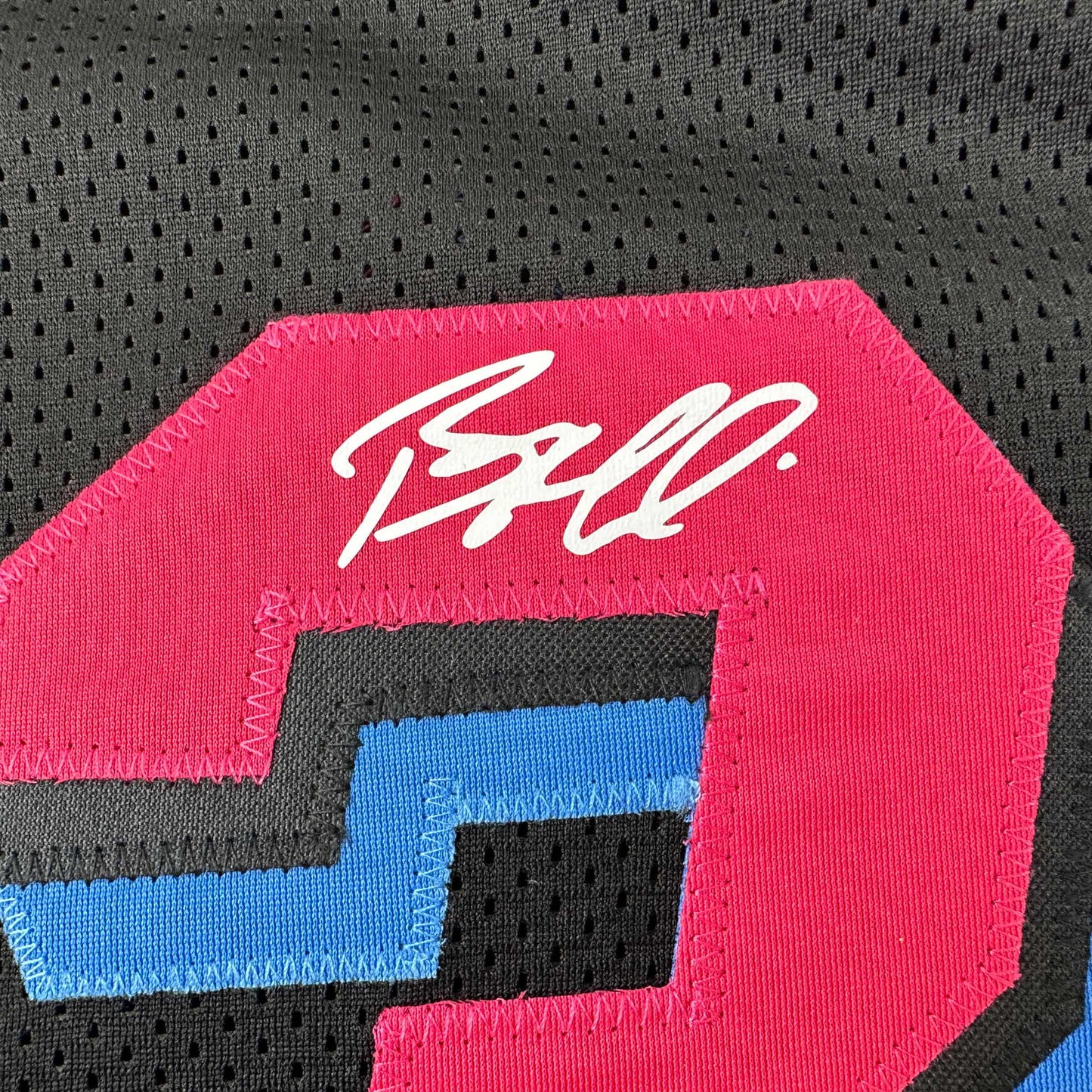Facsimile Autographed Bam Adebayo Miami Black Vice City Reprint Laser Auto Basketball Jersey Size Men's XL