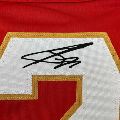 Facsimile Autographed Sergei Bobrovsky Florida Red Reprint Laser Auto Hockey Jersey Size Men's XL