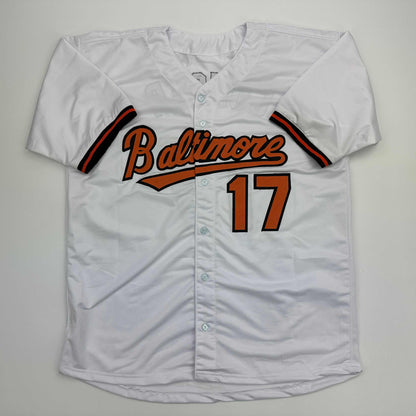 Facsimile Autographed Colton Cowser Baltimore White Reprint Laser Auto Baseball Jersey Size Men's XL