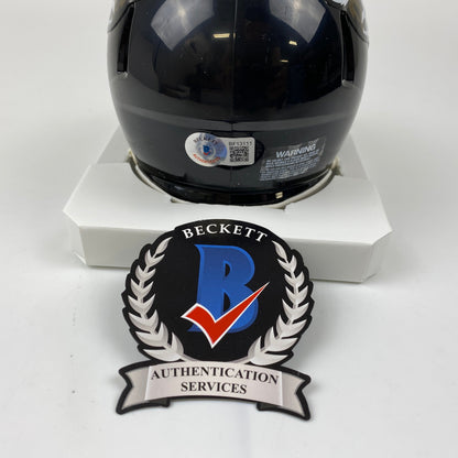 Autographed/Signed Travon Walker #1 Pick Jacksonville Jaguars Jags Mini Football Helmet Beckett BAS COA