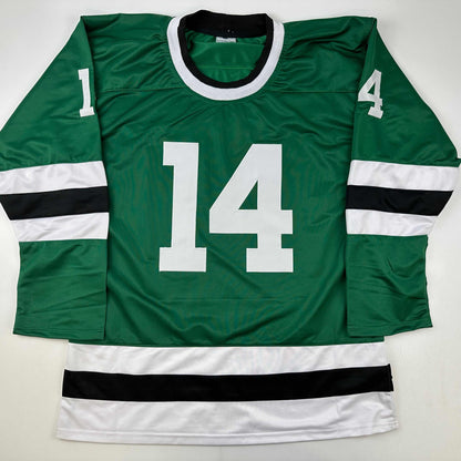 Facsimile Autographed Jamie Benn Dallas Green Reprint Laser Auto Hockey Jersey Size Men's XL