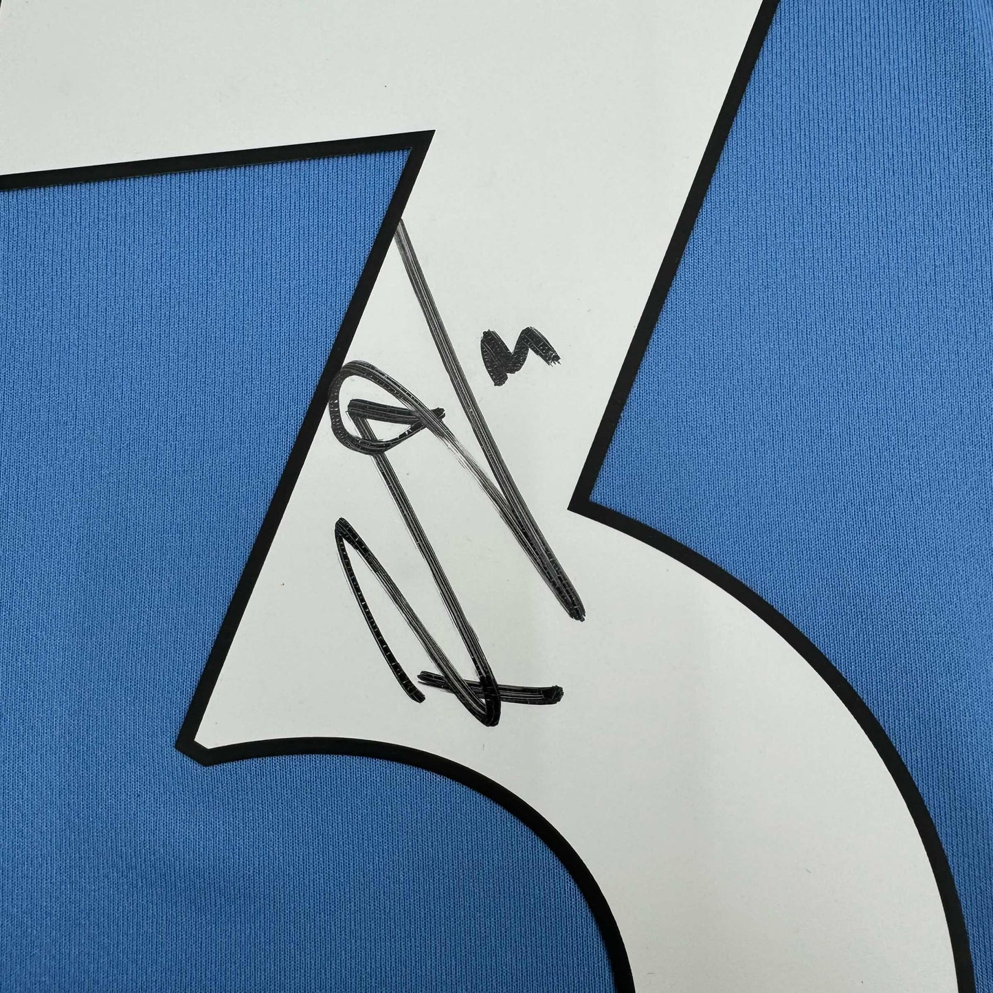 Autographed/Signed Ruben Dias Manchester City Blue Soccer Futbol Jersey Beckett BAS COA #2