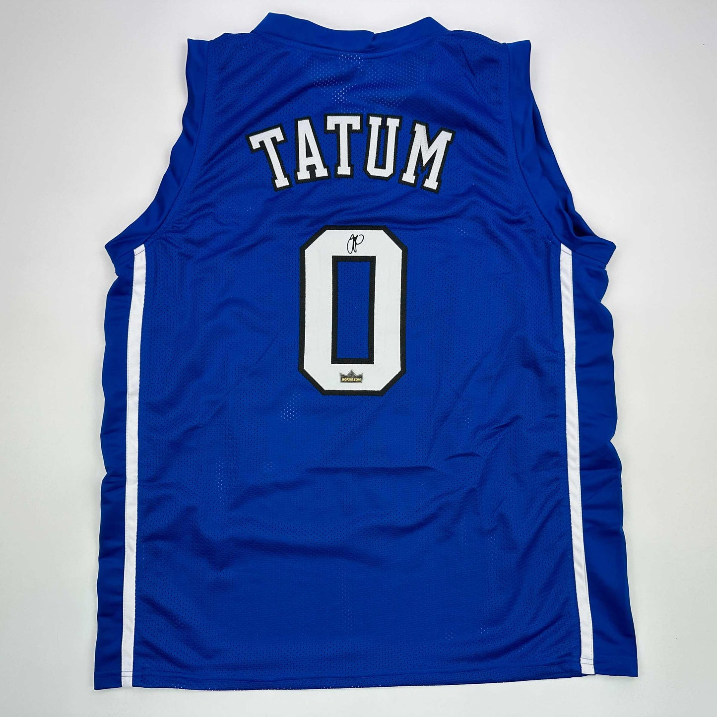 Facsimile Autographed Jayson Tatum Duke Blue Reprint Laser Auto College Basketball Jersey Size Men's XL