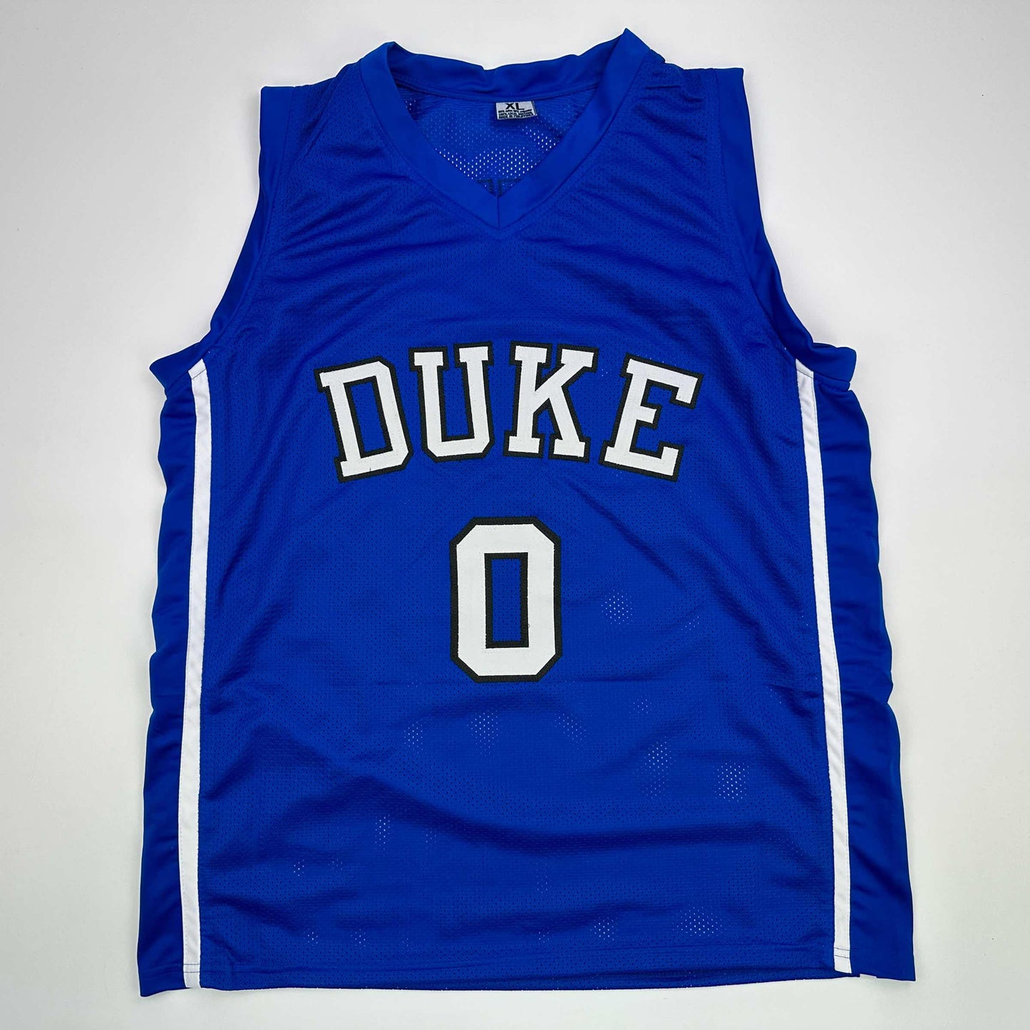Facsimile Autographed Jayson Tatum Duke Blue Reprint Laser Auto College Basketball Jersey Size Men's XL