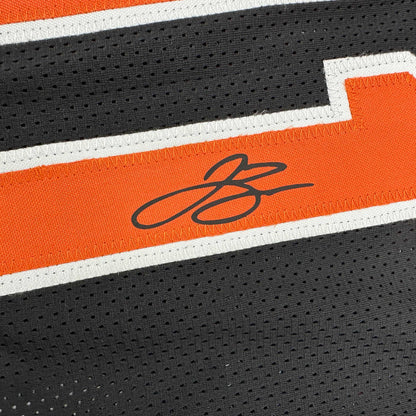 Facsimile Autographed Jalen Brunson New York Black Reprint Laser Auto Basketball Jersey Size Men's XL