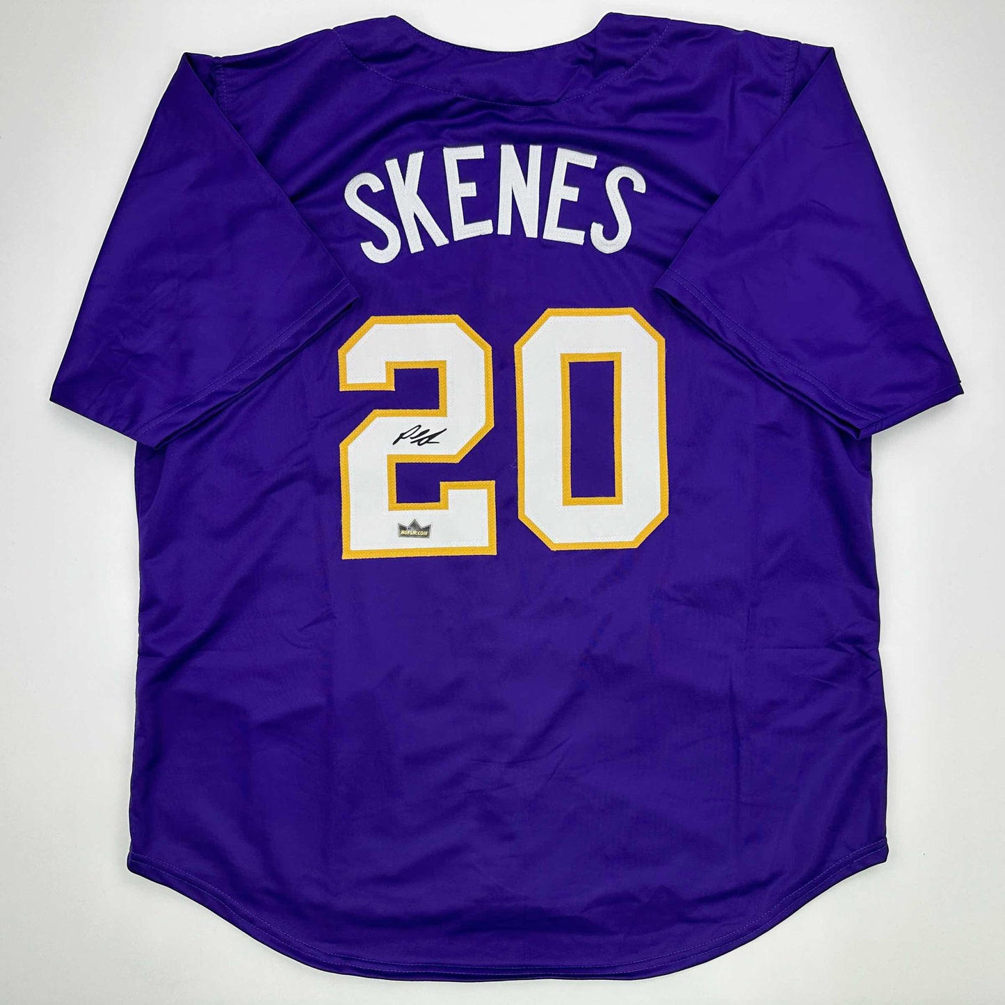 Facsimile Autographed Paul Skenes LSU Purple Reprint Laser Auto College Baseball Jersey Size Men's XL