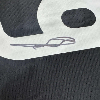 Autographed/Signed Karim Benzema Real Madrid 2016-17 Black Soccer Jersey Beckett BAS COA
