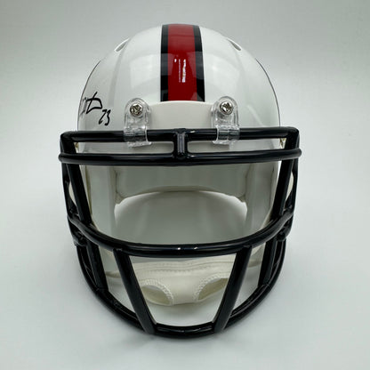 Autographed/Signed Devin Hester Chicago Bears Hall of Fame Mini Football Helmet PSA COA